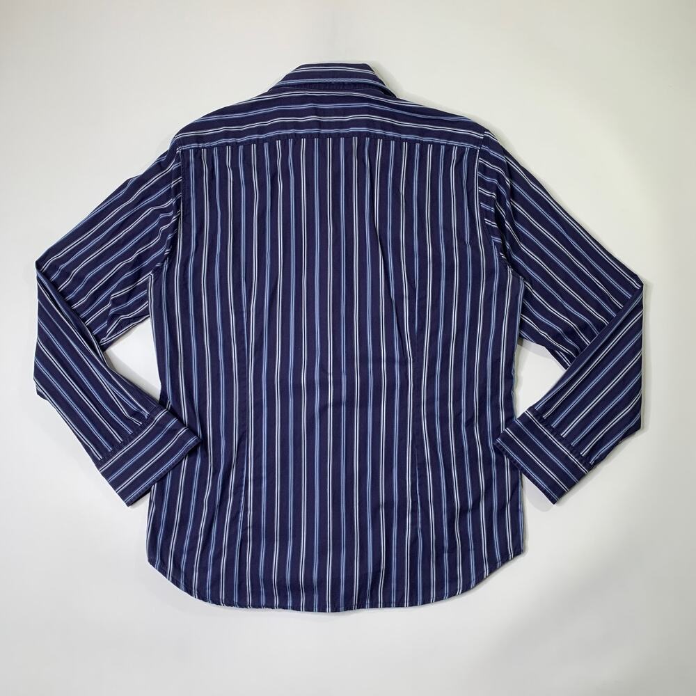 Vintage Hugo Boss Shirt Mens L Large Windsor Slim Fit Long Sleeve Striped Y2K - Picture 5 of 7